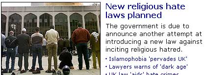 New Religious Hate Laws Planned