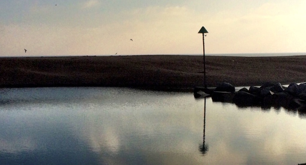 One of the tidal pools at Felixstowe