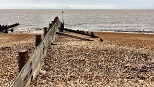 Groynes on the beach