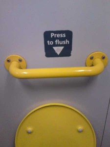 Press to Flush